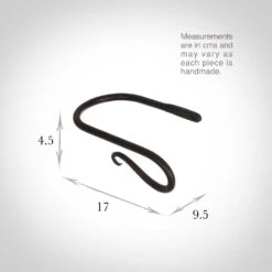 Small Shepherd's Crook Holdback (Right Side) In Beeswax -Curtain Hardware Shop 637jjbw 13