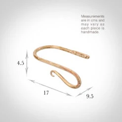 Small Shepherd's Crook Holdback (Right Side) In Old Ivory -Curtain Hardware Shop 637jjoi 13