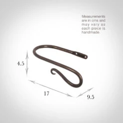 Small Shepherd's Crook Holdback (Right Side) In Polished -Curtain Hardware Shop 637jjpo 13