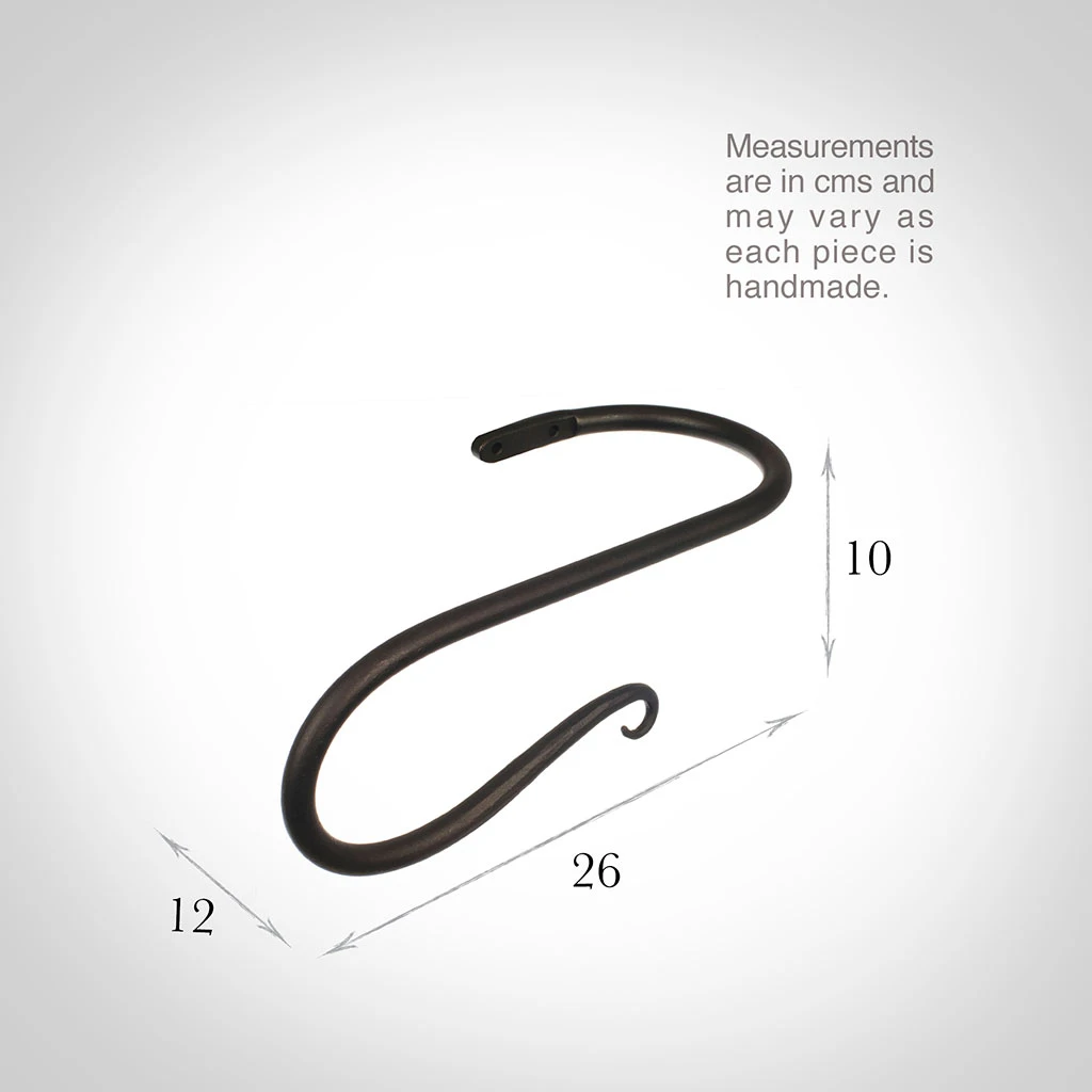 Large Shepherd's Crook Holdback (Left Side) In Beeswax 3 Large Shepherd's Crook Holdback (Left Side) In Beeswax - Image 3
