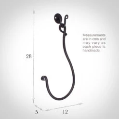 Small Swing Holdback (12cm Embrace) In Beeswax -Curtain Hardware Shop 637kkbw 13