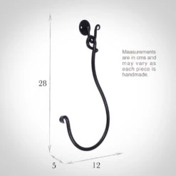 Small Swing Holdback (12cm Embrace) In Matt Black 5 Small Swing Holdback (12cm Embrace) In Matt Black -Curtain Hardware Shop 637kkmb 13