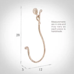 Small Swing Holdback (12cm Embrace) In Old Ivory -Curtain Hardware Shop 637kkoi 13