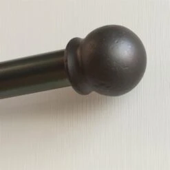 38mm Cannonball Finial In Beeswax 7 38mm Cannonball Finial In Beeswax -Curtain Hardware Shop 646bw 4