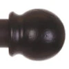 38mm Cannonball Finial In Matt Black