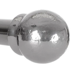 38mm Cannonball Finial In Mercury -Curtain Hardware Shop 646me 2