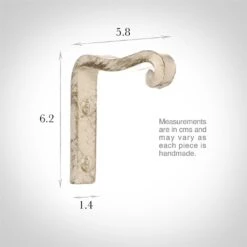Dormer Rod Support Bracket In Old Ivory 5 Dormer Rod Support Bracket In Old Ivory -Curtain Hardware Shop 648oi 13