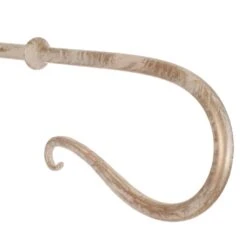 12mm Shepherd's Crook Finial In Old Ivory -Curtain Hardware Shop 680oi 2