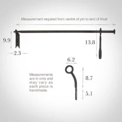 12mm Self-Closing Button Portiere In Beeswax -Curtain Hardware Shop 686abw 13
