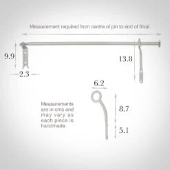12mm Self-Closing Button Portiere In Clay -Curtain Hardware Shop 686acl 13