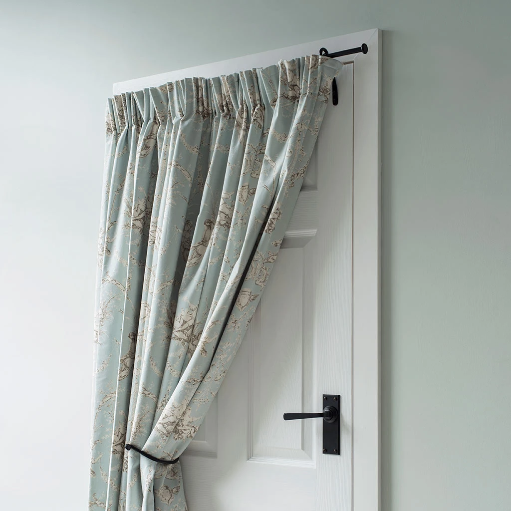 12mm Self-Closing Button Portiere In Matt Black 2 12mm Self-Closing Button Portiere In Matt Black - Image 2