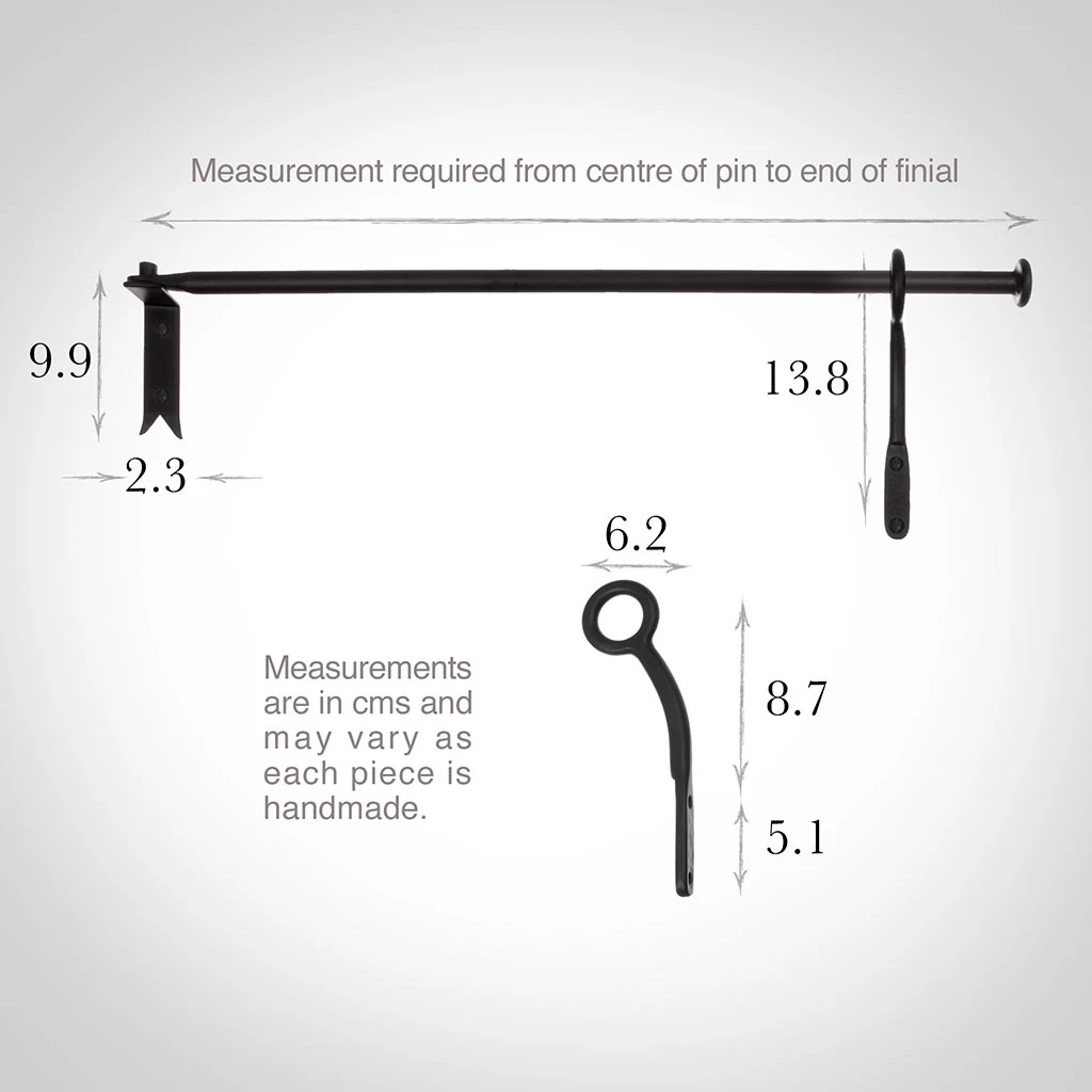 12mm Self-Closing Button Portiere In Matt Black 3 12mm Self-Closing Button Portiere In Matt Black - Image 3