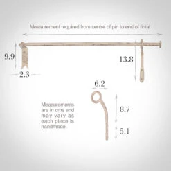 12mm Self-Closing Button Portiere In Old Ivory -Curtain Hardware Shop 686aoi 13