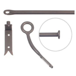 12mm Self-Closing Button Portiere In Polished 7 12mm Self-Closing Button Portiere In Polished -Curtain Hardware Shop 686apo 20