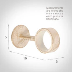 38mm Sleeve Bracket In Old Ivory -Curtain Hardware Shop 689oi 13