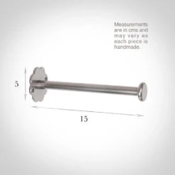 Draper's Button Holdback In Mercury -Curtain Hardware Shop 691ame 13