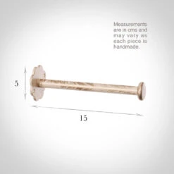 Draper's Button Holdback In Old Ivory 5 Draper's Button Holdback In Old Ivory -Curtain Hardware Shop 691aoi 13