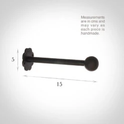 Draper's Cannonball Holdback In Beeswax -Curtain Hardware Shop 691bbw 13