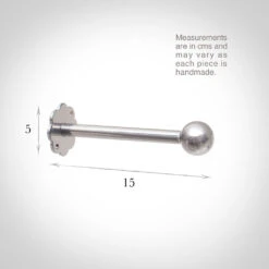 Draper's Cannonball Holdback In Mercury -Curtain Hardware Shop 691bme 13