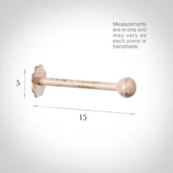 Draper's Cannonball Holdback In Old Ivory 5 Draper's Cannonball Holdback In Old Ivory -Curtain Hardware Shop 691boi 13