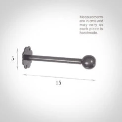 Draper's Cannonball Holdback In Polished -Curtain Hardware Shop 691bpo 13