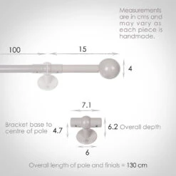 1m 16mm Cannonball Pack In Clay 6 1m 16mm Cannonball Pack In Clay -Curtain Hardware Shop 813cl 13