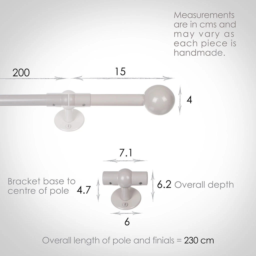 2m 16mm Cannonball Pole Pack In Clay 3 2m 16mm Cannonball Pole Pack In Clay - Image 3
