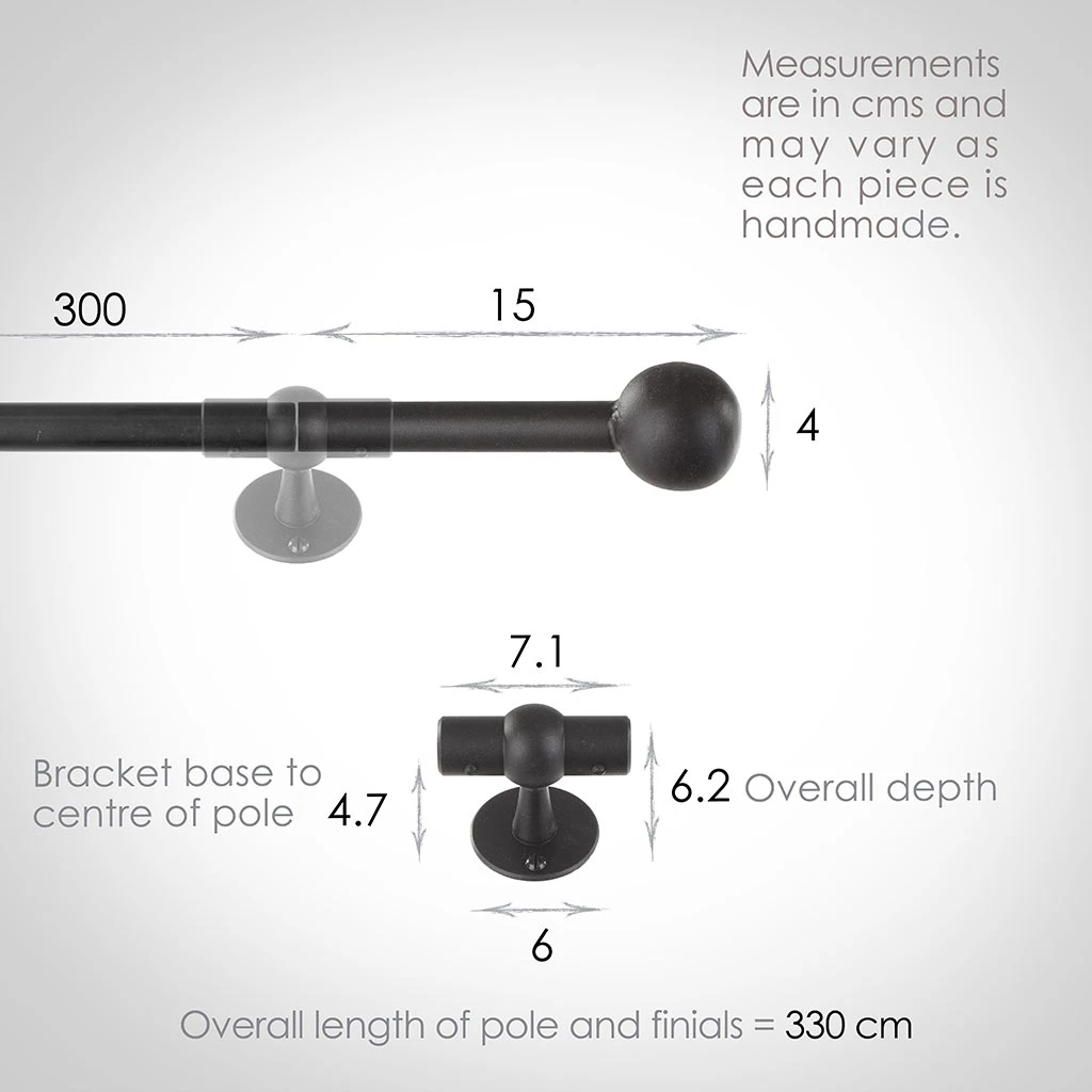 3m 16mm Cannonball Pole Pack In Beeswax 3 3m 16mm Cannonball Pole Pack In Beeswax - Image 3