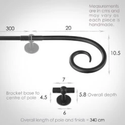 3m 12mm Crook Pack In Beeswax 7 3m 12mm Crook Pack In Beeswax -Curtain Hardware Shop 828bw 13