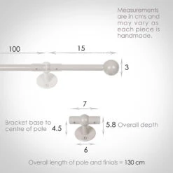 1m 12mm Cannonball Pack In Clay 7 1m 12mm Cannonball Pack In Clay -Curtain Hardware Shop 829cl 13