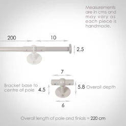 2m 12mm Button Pack In Clay -Curtain Hardware Shop 842cl 13