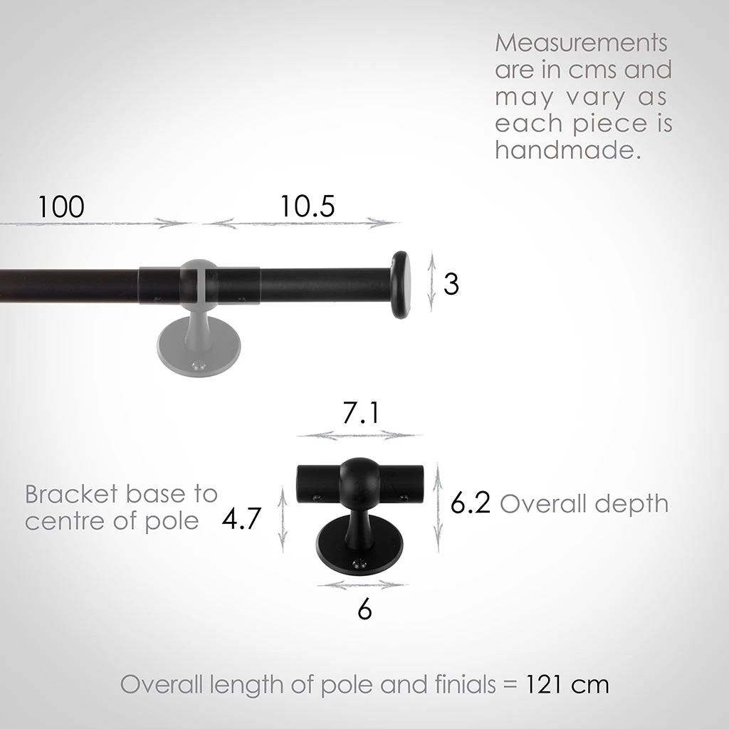 1m 16mm Button Pack In Matt Black 3 1m 16mm Button Pack In Matt Black - Image 3