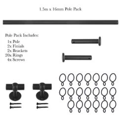 1.5m 16mm Button Pack In Beeswax -Curtain Hardware Shop 847bw 20